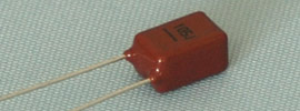 Metallized polyester film capacitor