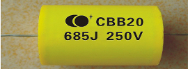 Metallized polyproylene film capacitor(Axial-type)