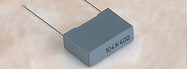 Metallized polyester film capacitor(Box-type)
