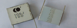 Uncoated metallized polyester film capacitor